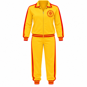 PDK <b>Womens</b> Polyester Tracksuit Flexible Two Piece Jogging Outfit Featuring Zip Front Sports <b>Jacket</b> and Comfortable Bottoms - Product Image 3