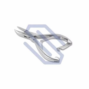 Pince à ongles professionnelle à bout carré 4.25 ", Double ressort avec fermeture à l'arrière, coupeuse de beauté, pédicure, en acier inoxydable, Instruments de manucure - Product Image 1