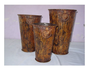 Nouveau design de pot de fleurs en métal haut, peinture colorée, haute qualité, décoration intérieure/extérieure pour la maison, la pépinière ou le jardin - Product Image 3