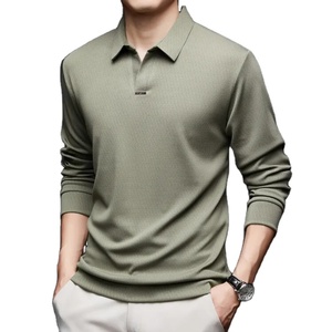 Polo de golf para hombre hecho a medida al por mayor, Polo de algodón puro de alta calidad, nuevo diseño, superventas, Polo en blanco - Product Image 4