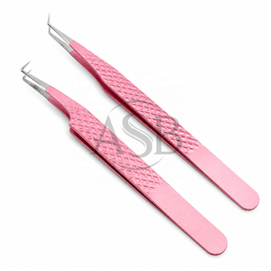 Pinzas de Acero Inoxidable Duraderas de Última Generación para Extensión de Pestañas y Herramientas de Belleza con Punta Puntiaguda, Empaque en Bolsa, Marca Personalizada - Product Image 1