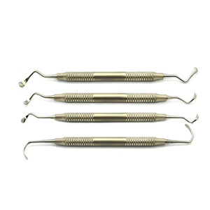 Ensemble d'instruments dentaires en acier inoxydable de haute qualité : Élévateurs de sinus, Curettes, Instruments pour implants dentaires - Product Image 3