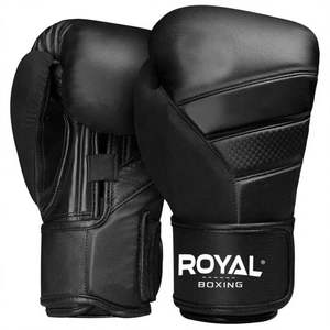 Guantes de Boxeo Profesionales Clásicos de Cuero, Diseño de Dedos Completos, Correa de Muñeca Ajustable, Opción de Logotipo Personalizado - 12/14 16oz - Product Image 1