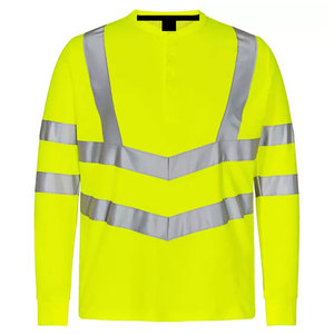 Customized Design Breathable Construction Uniform T-<b>Shirts</b> Long Sleeve Hi Vis Reflective Road Safety T-<b>Shirt</b> for Men - Product Image 3
