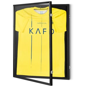 Large Lockable Sport Jersey <b>Shadow</b> <b>Box</b> 24 X 32 X 1.5" 98% UV Protection PC Glass Hangers Baseball Hockey Display - Product Image 1