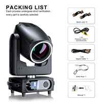 SHEHDS 230W 7R Sharpy Light Moving Head 8300K 14 Couleurs 15 Gobos APP DMX512 22CH Contrôle Lumière de Scène à Faisceau pour Location de Concerts