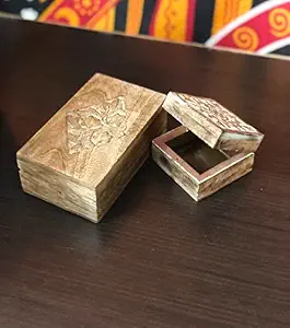 Boîte à bijoux classique en bois sculpté, rangement pour cartes PTCG, taille/couleur personnalisable, pliable, empilable, boîte décorative - Product Image 4