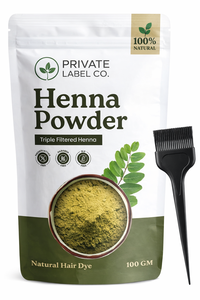 Poudre de Henné Herbal pour Cheveux Lisses et Brillants Formule Ayurvédique OEM Marque Privée Exportation Inde - Product Image 2