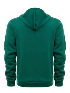 Sweat-shirt à demi-zip pour homme avec col montant, doublure en polaire brodée, 100% coton, hiver, extérieur - Product Image 4