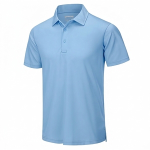 Custom Men's Embroidery 100%Cotton Breathable Short Sleeve OEM Service Knitted Fabric Polo <b>T</b>-<b>Shirt</b> - Product Image 3