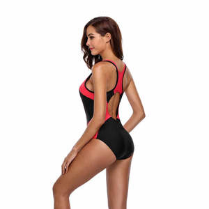 Maillot de bain une pièce pour femmes de qualité supérieure, couleur unie, maillot de bain athlétique dos nu pour femmes, prix abordable - Product Image 6