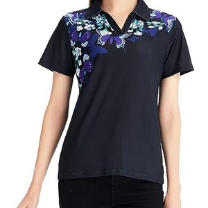 ZABEX SPORTS Polo tricoté respirant pour femme, haut tendance ZABEX SPORTS, polo à manches courtes pour femme, vêtements décontractés OEM ODM - Product Image 1