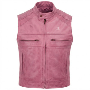 Men's Winter Leather <b>Vest</b> Adults Wholesale OEM ODM Custom Motorcycle Jacket Sleeveless Biker Vintage Casual Premium Outerwear - Product Image 1