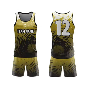 Unisex <b>Running</b> Uniform Set Sublimated Print Breathable Moisture Wicking Four-Way Stretch Polyester Tank Top Shorts Team Name - Product Image 1