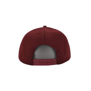 Casquette de golf 5 panneaux personnalisée directement de l'usine, perforations découpées au laser, logo en patch de caoutchouc, cordon léger, casquette sport snapback OEM - Product Image 5