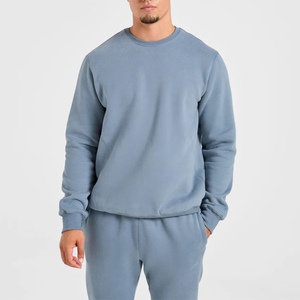 Nueva Llegada, Sudaderas de Cuello Redondo para Hombre con Logotipo Personalizado al por Mayor, Corte Regular, Felpa, Color Sólido, Casual, Manga Larga, Tejido de Punto - Product Image 1