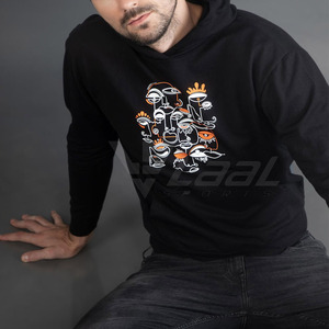 Wholesale Hoodies High Quality Customized Cotton Blended Made <b>Men</b> <b>Pullover</b> Hoodies - Product Image 4