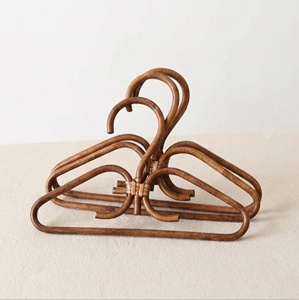 Cintres en rotin écologiques pour pantalons et manteaux, prix de gros, organisateurs de vêtements - Product Image 6