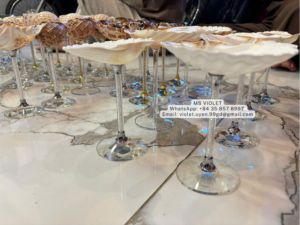 Handmade Seashell Wine Glasses Vintage Goblet Cocktail Glasses Wedding Anniversary Bridesmaid GiftBachelor <b>Hen</b> Do <b>Party</b> <b>Gift</b> - Product Image 4