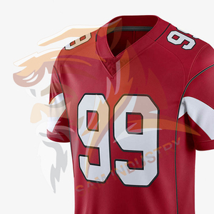 Maillot de football américain respirant à manches courtes, design personnalisé, nouveau style, vente en gros - Product Image 6