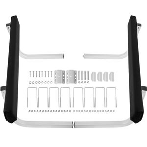 2 Guide per Rimorchio Barca in Acciaio Antiruggine con Tappetini Imbottiti e Parti di Montaggio - Product Image 1