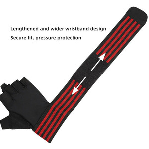Custom Half Finger Cycling Gloves Neoprene UV Protection Non Slip PU Coated Motorcycle Riding Gloves Unisex OEM Outdoor Sports - Product Image 5