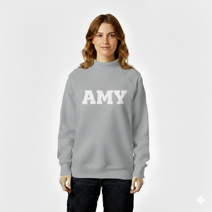 เสื้อสเวตเตอร์คอตตอนคอตตอนโพลีเอสเตอร์กันยับสำหรับผู้หญิงใส่สบายฤดูใบไม้ร่วงฤดูหนาว - Product Image 1