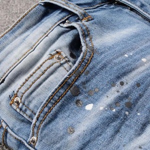 Trendy Denim <b>Pants</b> Casual Streetwear Slim Fit Comfortable Fashion Denim <b>Pants</b> Vintage Soft Cotton Stylish - Product Image 3