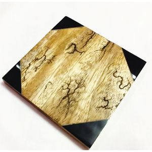 Handmade Wood Resin <b>Drink</b> <b>Coasters</b> Square Geometric Mosaic Cup Mat Heat Resistant Table Placemat Custom Wholesale <b>Coasters</b> - Product Image 6