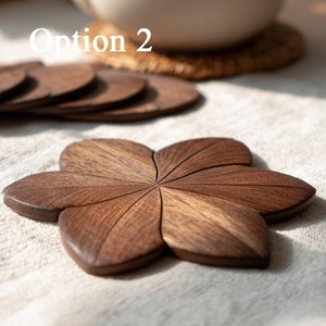 Flower Shape Wooden Mats Pad Ideal For <b>Table</b> <b>Protection</b> Stylish Dining <b>Table</b> Decor And Heat Resistant Use Handcrafted From India - Product Image 5