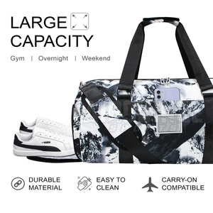 Bolsa de Viaje Deportiva Grande de Cuero Personalizada, Bolsa de Viaje de Fin de Semana Resistente y de Gran Venta para Hombres - Product Image 2