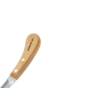 Double <b>Edge</b> Hoof Knife with Ergonomic Wooden Handle Medium Size Professional Farrier <b>Tool</b> for Precise Horse Hoof Trimming - Product Image 4