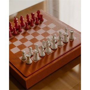 Jeu d'échecs en cuir de luxe, jeu de société professionnel personnalisé, échiquier en cuir PU haut de gamme, cadeau d'anniversaire premium pour adultes - Product Image 1