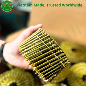 Clavos para Paletas de Alambre de Hierro OEM de 15-16 Grados con Cabeza a Cuadros y Vástago Liso, Hechos en Vietnam |   Clavo en rollo - Product Image 4