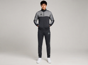 Conjunto Deportivo de Invierno de Dos Piezas con Cremallera Completa, Cuello Alto, Transpirable y Ecológico para Gimnasio y Entrenamiento - Product Image 3
