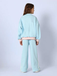 Ensemble de survêtement évasé personnalisé 100 % coton imprimé en relief pour bébés garçons et filles, idéal pour l'hiver, avec 50 modèles différents - Product Image 2