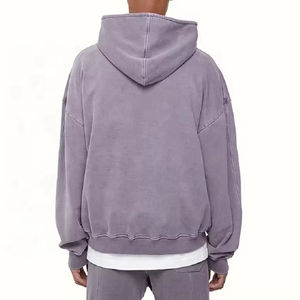 Sweat à capuche zippé pour homme en coton doux, style streetwear décontracté, collection OEM ODM, fabricant en gros, usine, polaire imperméable, écologique - Product Image 3