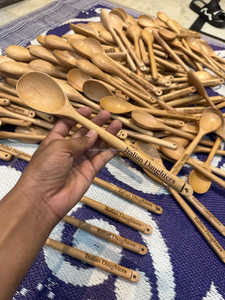 Personalized Luxury Wooden Multi-Spoon Set with Long Handle Custom Logo Laser Engraved Food Grade Safe Wedding Favor - Product Image 4