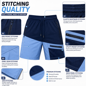 Pantalones Cortos Deportivos Transpirables de Talla Grande para Hombre, Estilo 2026, Cintura Elástica, Tejido de Punto, Secado Rápido, Diseño Ecológico - Product Image 6