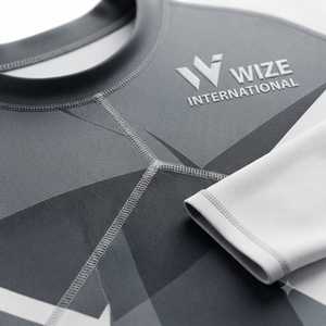 Hot Sale 2026 Men's Sublimation Printed Spandex Gym Surfing Diving <b>Compression</b> <b>Shirts</b> Good Design Surfing Rash Guard - Product Image 5