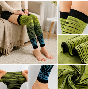 HAWK SPORTS INDUSTRIES Chauffe-jambes en mélange de Spandex, antidérapant, respirant, à enfiler, unisexe, toutes saisons, soutien pour les gonflements et les entorses - Product Image 6