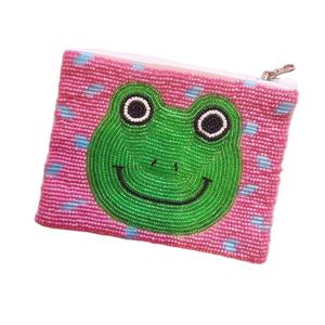 Broderie artisanale traditionnelle HOWDY HONEY Seed Beaded Design petit sac portefeuille élégant fantaisie et élégant par Hiba Enterprises - Product Image 5