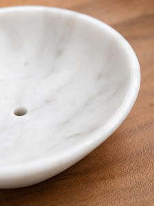 Meilleures ventes : Porte-savon ovale en marbre naturel avec égouttoir intégré pour salle de bain, design minimaliste, luxe, vente en gros - Product Image 5