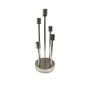 Candelabro de Metal con Acabado Antiguo de Aluminio Fundido, Portavelas de Alta Calidad para Mesa de Comedor, Decoración para Sala de Estar y Fiestas - Product Image 5