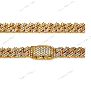 Cadena de eslabones cubanos Miami de plata de ley 925 de 7 mm y 22 pulgadas, venta al por mayor, cadena con certificación GRA, moissanita VVS, joyería de cadena para hombre - Product Image 4