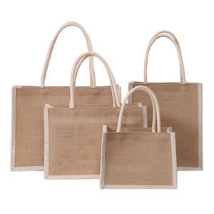 Grand sac de rangement en jute pour couvertures, organisateur de vêtements et emballage de voyage - Product Image 4