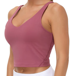 Sujetador deportivo de yoga para mujer 2026 RAPID SPORTS, talla grande, reversible, transpirable, de elastano/nailon, con cuello en U y tirantes cruzados, de alto soporte - Product Image 5