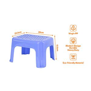 Lightweight Plastic <b>Stool</b> <b>Ottoman</b> Virgin PP Stackable Perforated Seat for Home School Kids Living Room - Product Image 4