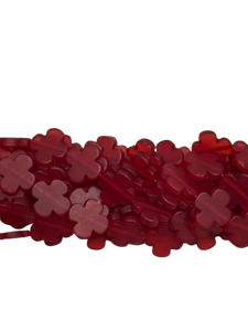 Perles en résine trèfle à quatre feuilles porte-bonheur 25 mm |   Perles de trèfle arc-en-ciel, lot de 27 couleurs - Product Image 1