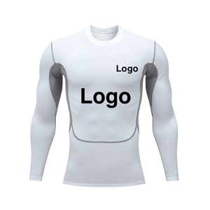 T-shirt de sport à manches courtes pour homme avec logo personnalisé, à séchage rapide, en polyester, pour le surf, la natation, le MMA, le BJJ, le Jiu Jitsu - Product Image 1